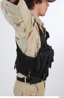 Reece Bates Contractor A pose 1 army vest upper body…